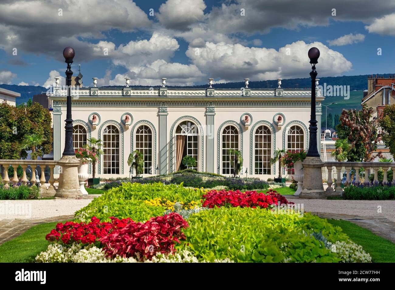 Moët & Chandon, Jardins de L'Orangerie, Epernay, Champagne, Frankreich Stockfoto