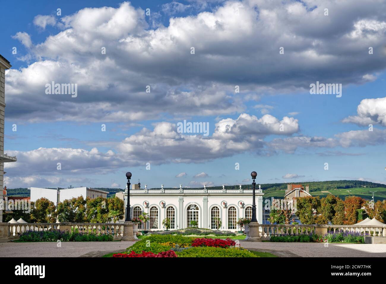 Moët & Chandon, Jardins de L'Orangerie, Epernay, Champagne, Frankreich Stockfoto