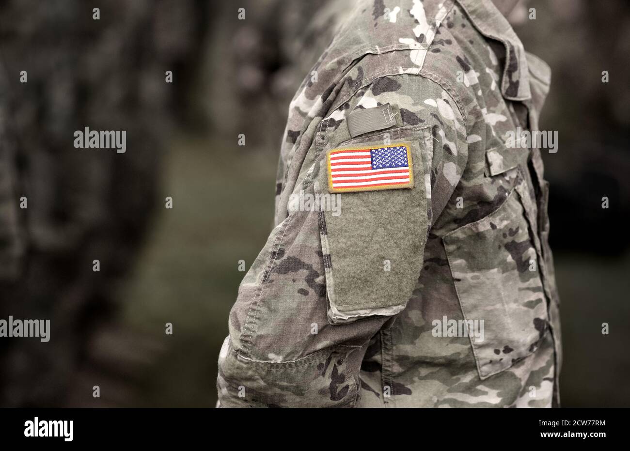 Veterans Day. US-Soldat. US-Armee. Die Streitkräfte Der Vereinigten Staaten. Militärische Streitkräfte der Vereinigten Staaten von Amerika. Memorial Day. Stockfoto