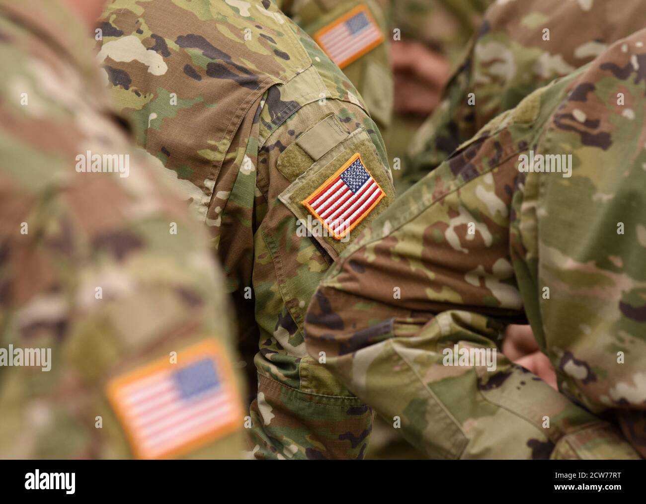 Veterans Day. US-Soldat. US-Armee. Die Streitkräfte Der Vereinigten Staaten. Militärische Streitkräfte der Vereinigten Staaten von Amerika. Memorial Day. Stockfoto