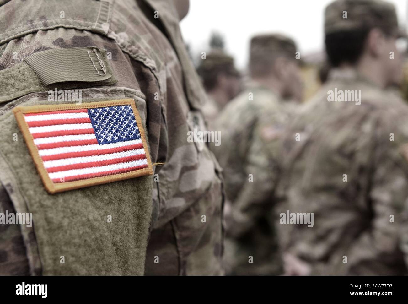 Veterans Day. US-Soldat. US-Armee. Die Streitkräfte Der Vereinigten Staaten. Militärische Streitkräfte der Vereinigten Staaten von Amerika. Memorial Day. Stockfoto