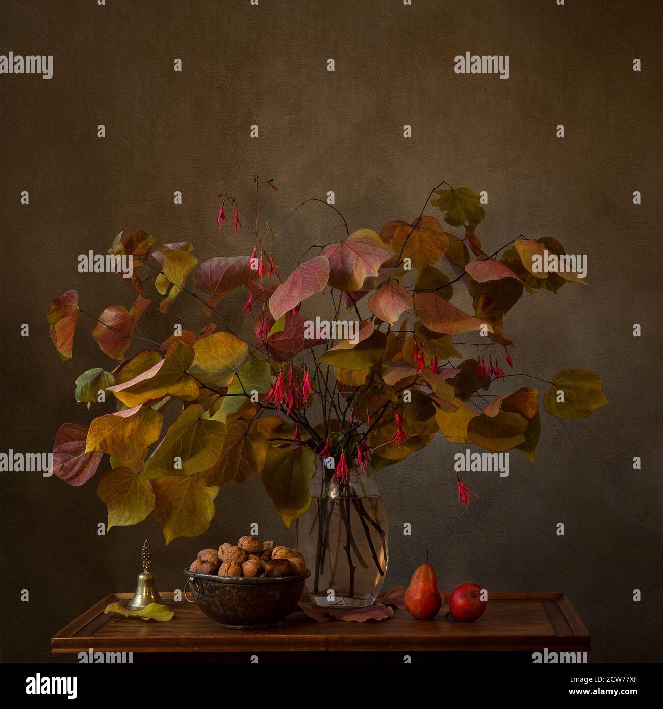 Stillleben Bouquet des Herbstes, Herbstblumen Stockfoto