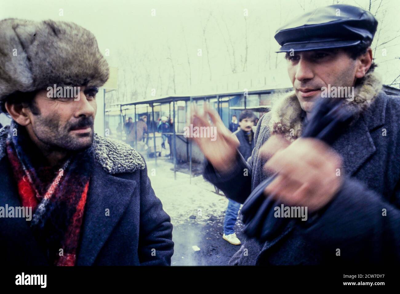 Die aserbaidschanische Bande, Moskau, Gemeinschaft unabhängiger Staaten, CEI, 1992 Stockfoto