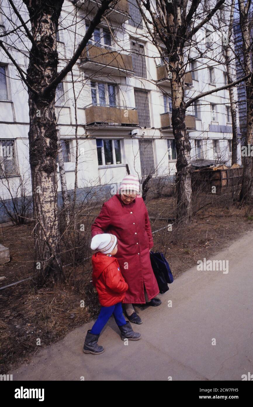 Moskau, Gemeinschaft unabhängiger Staaten, CEI, 1992 Stockfoto