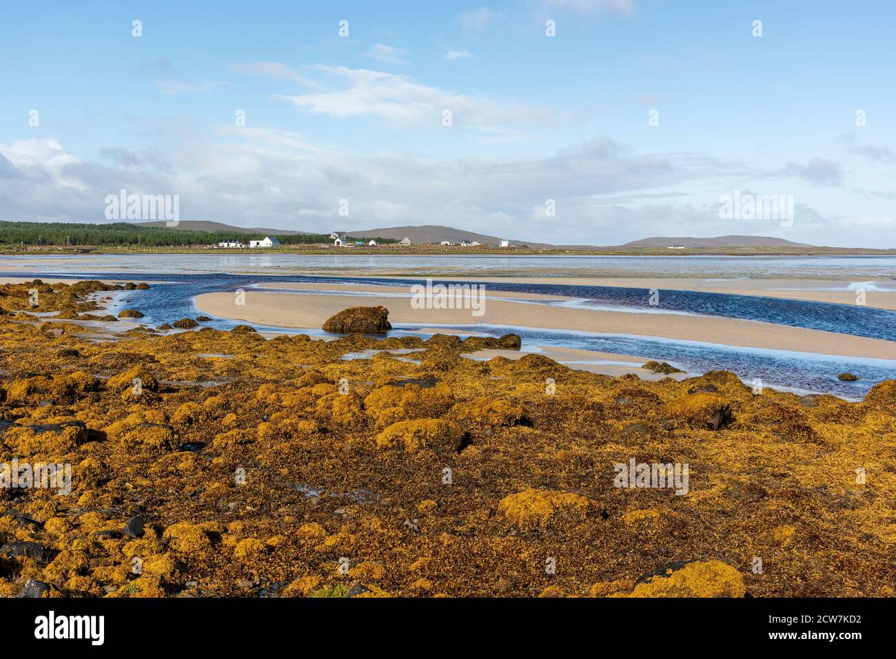 Traigh Vallay auf der Isle of North Uist Stockfoto