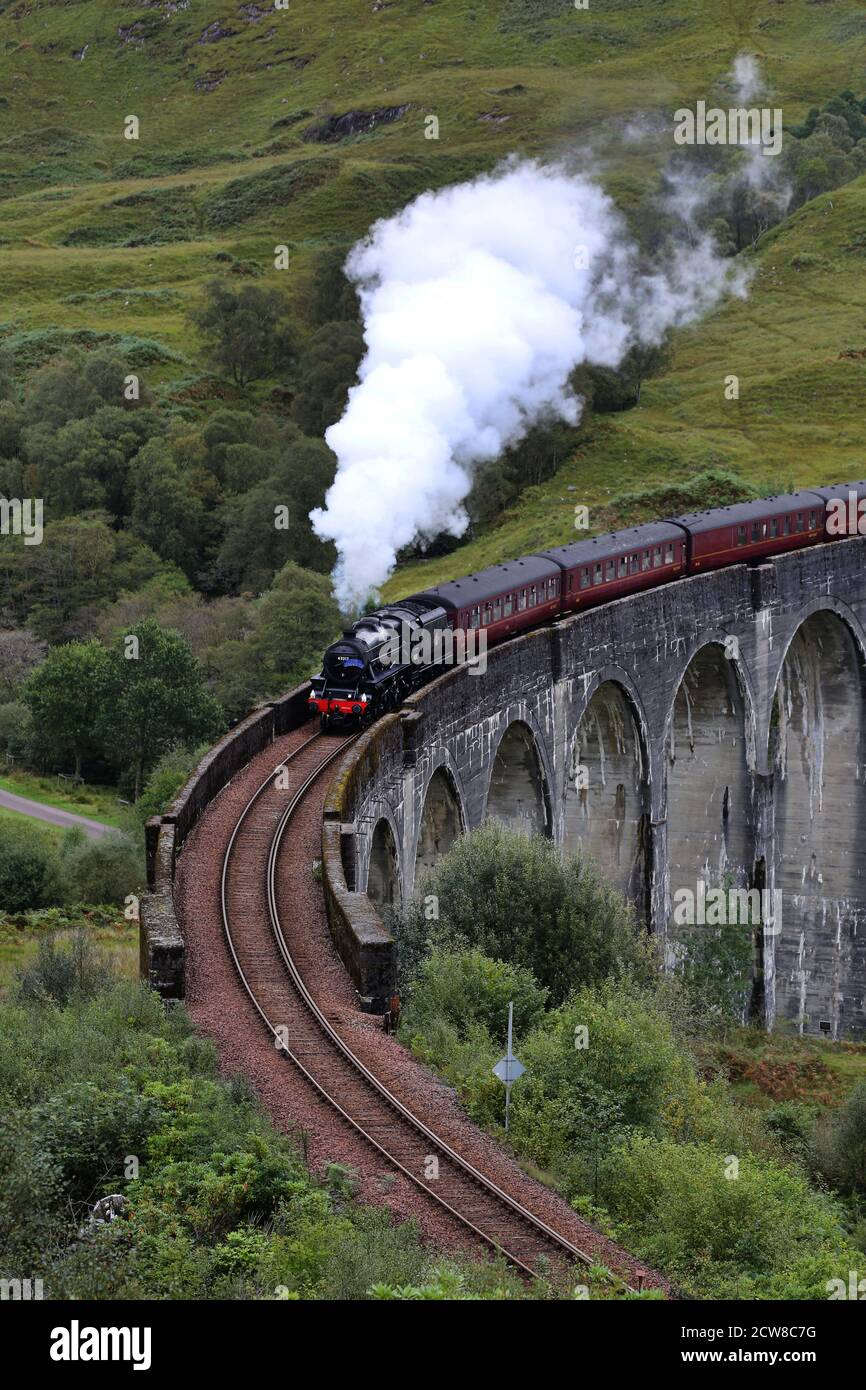 Jacobite Dampfzug Stockfoto