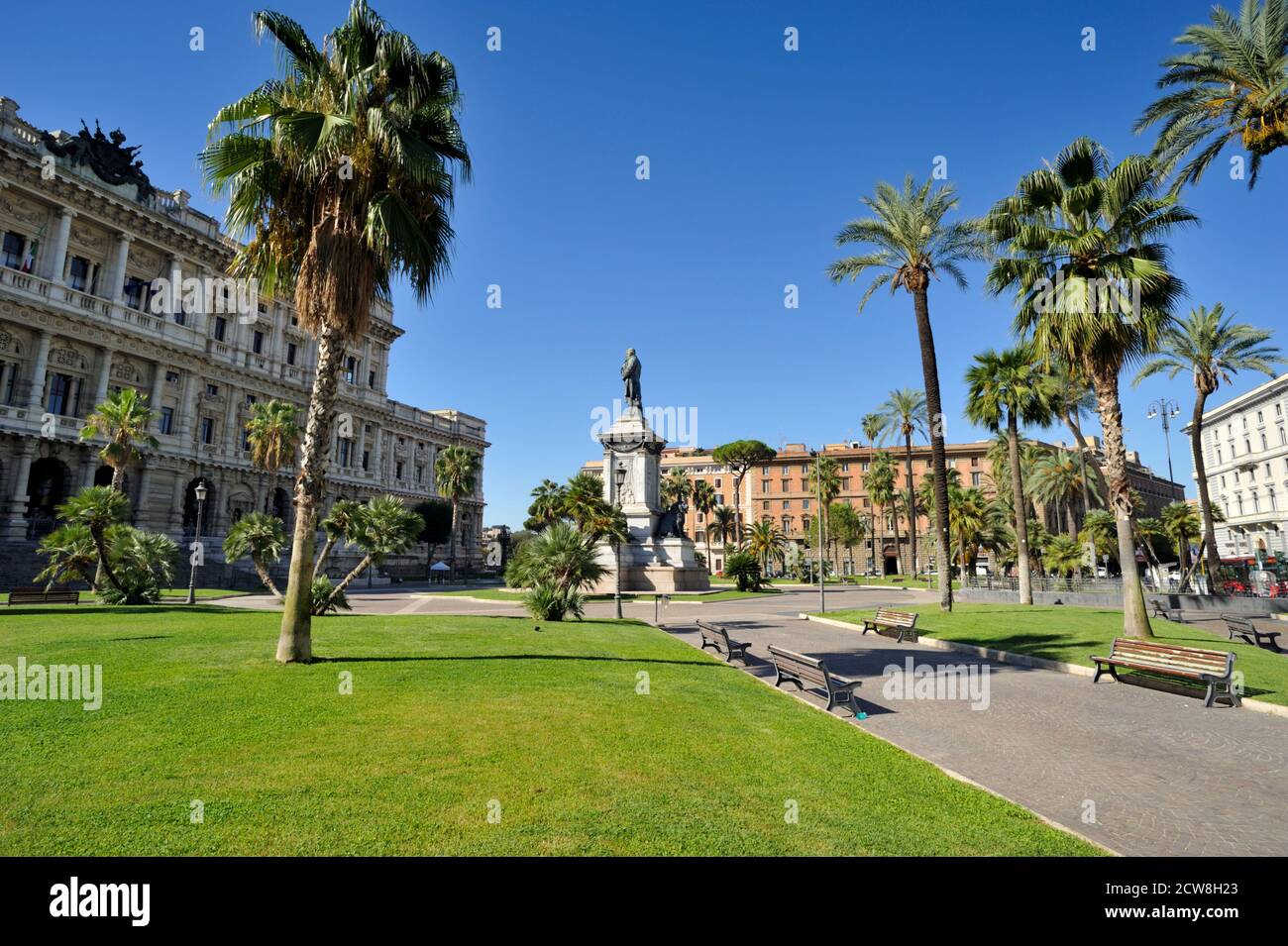 Piazza Cavour, Rom, Italien Stockfoto
