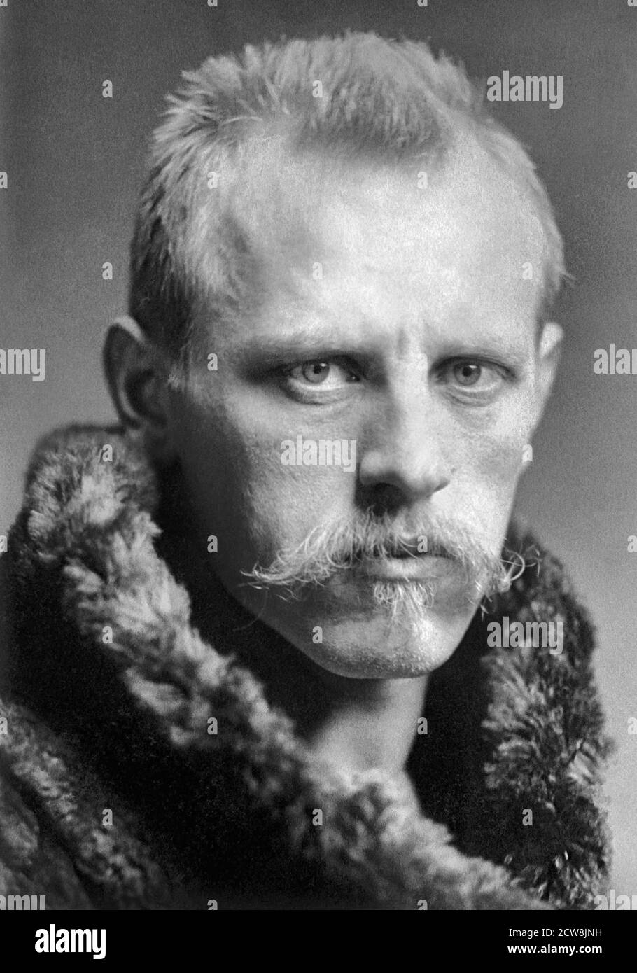 Fridtjof Nansen. Porträt des norwegischen Forschers, Wissenschaftlers, Diplomaten, humanitären und Friedensnobelpreisträgers Fridtjof Wedel-Jarlsberg Nansen (1861-1930) von Henry Van der Weyde Stockfoto