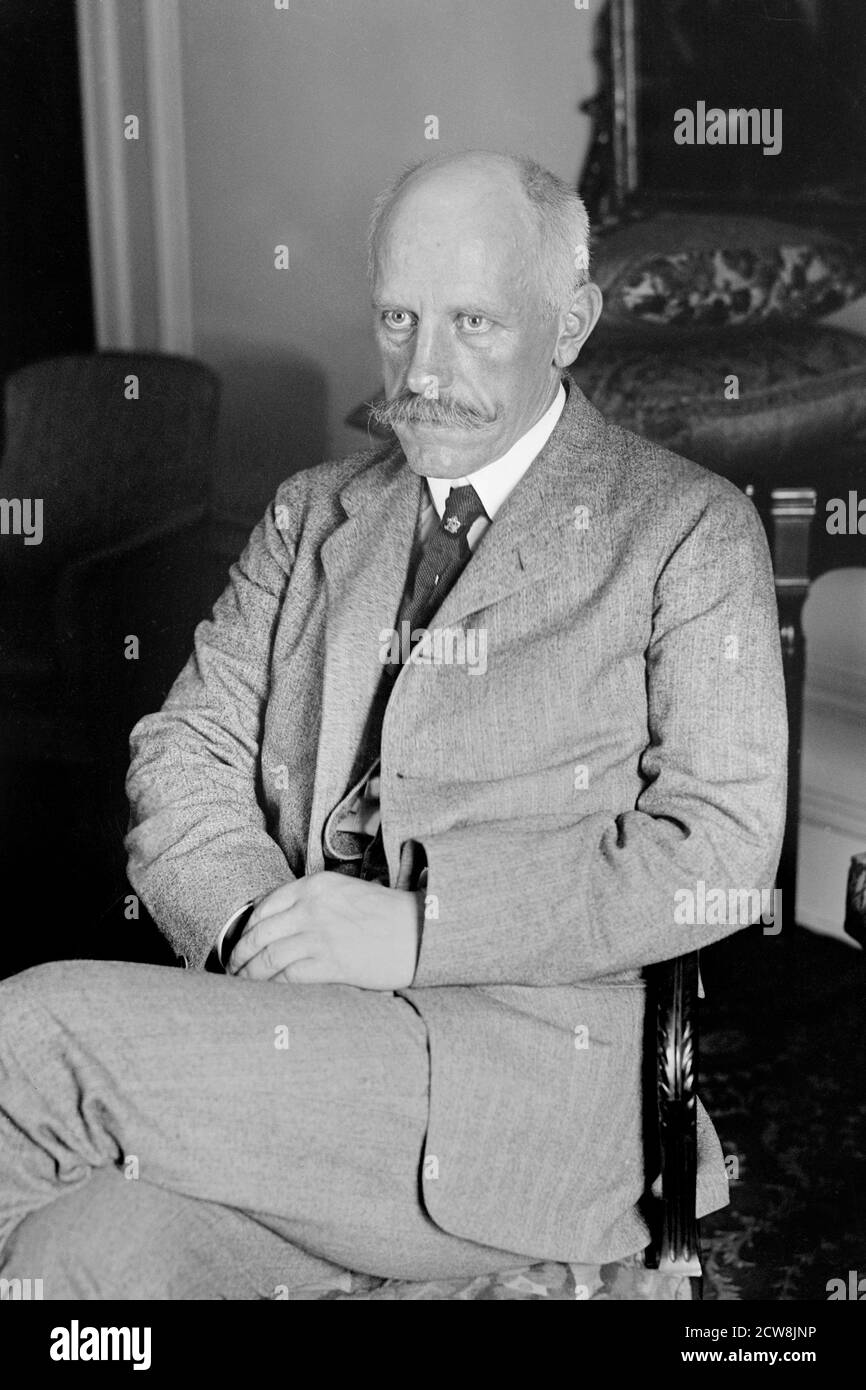 Fridtjof Nansen. Porträt des norwegischen Forschers, Wissenschaftlers, Diplomaten, humanitären und Friedensnobelpreisträgers Fridtjof Wedel-Jarlsberg Nansen (1861-1930), von Bain News Service, ca. 1917 Stockfoto
