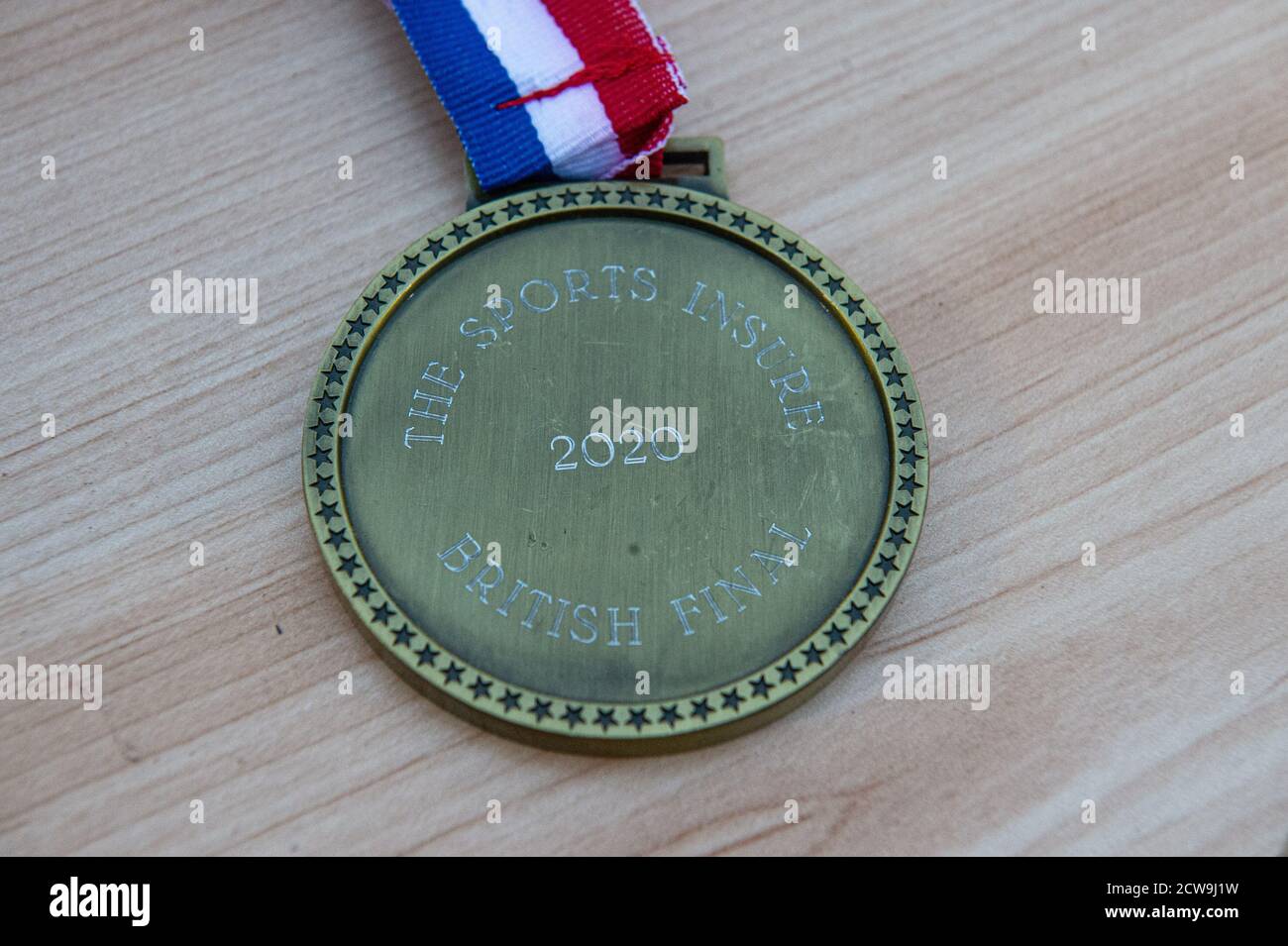 Manchester, Großbritannien. September 2020. MANCHESTER, ENGLAND. 28. SEPTEMBER 2020 die Gewinnermedaille während der British Speedway Championship im National Speedway Stadium, Manchester, England (Quelle: Ian Charles) Quelle: MI News & Sport /Alamy Live News Stockfoto