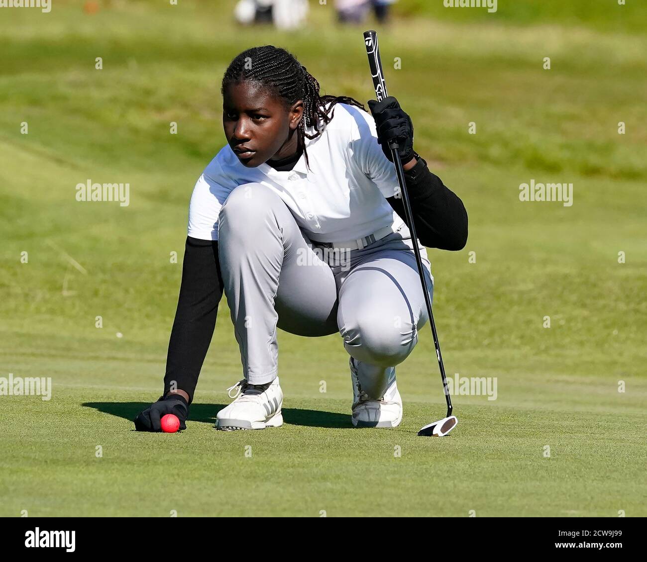 Swansea, Großbritannien. September 2020. Karabo Gwet während der Junior European Open Regional Finals im Swansea Bay Golf Club. Kredit: SOPA Images Limited/Alamy Live Nachrichten Stockfoto