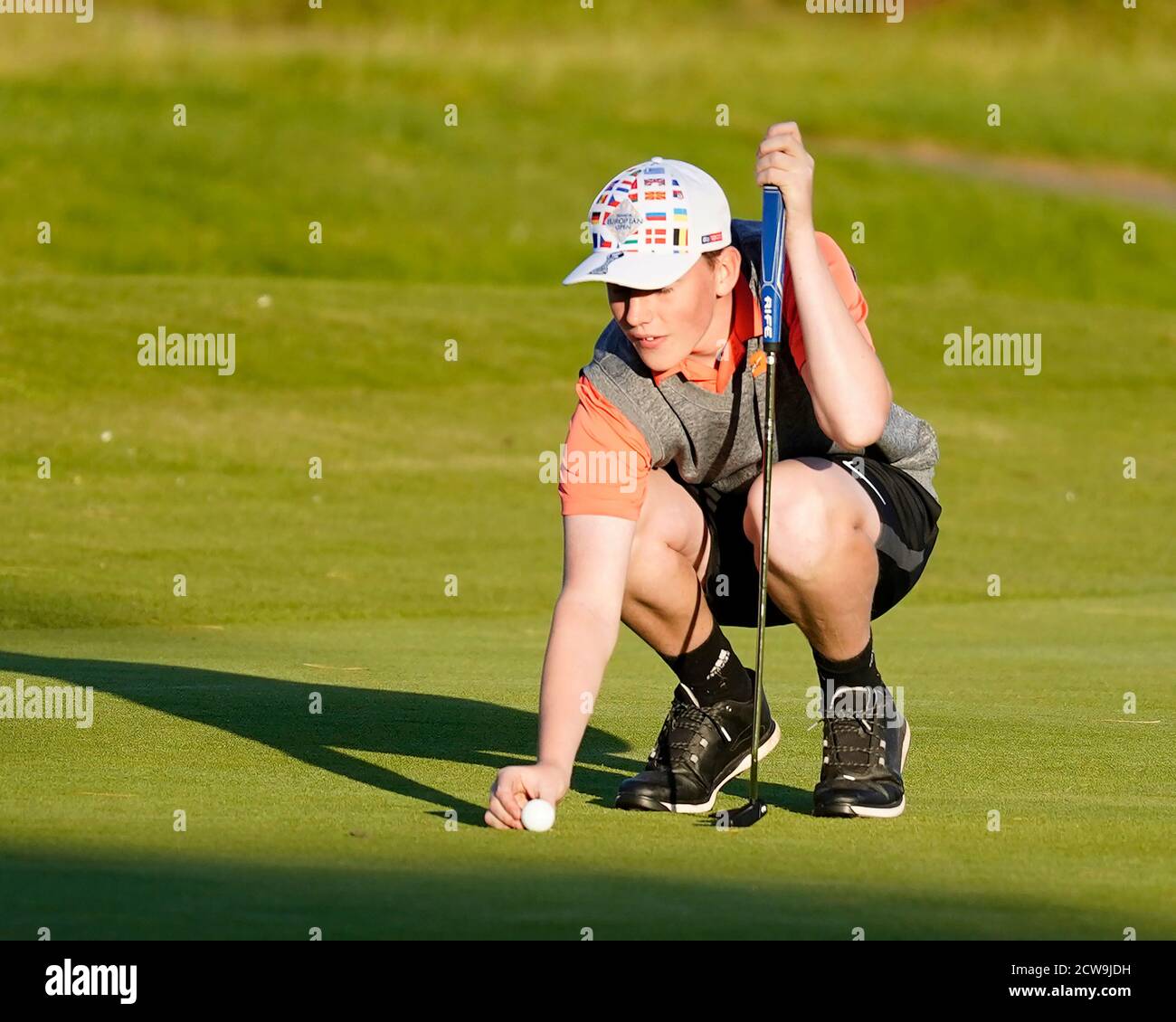 Swansea, Großbritannien. September 2020. Alex Morgan während der Junior European Open Regional Finals im Swansea Bay Golf Club. Kredit: SOPA Images Limited/Alamy Live Nachrichten Stockfoto