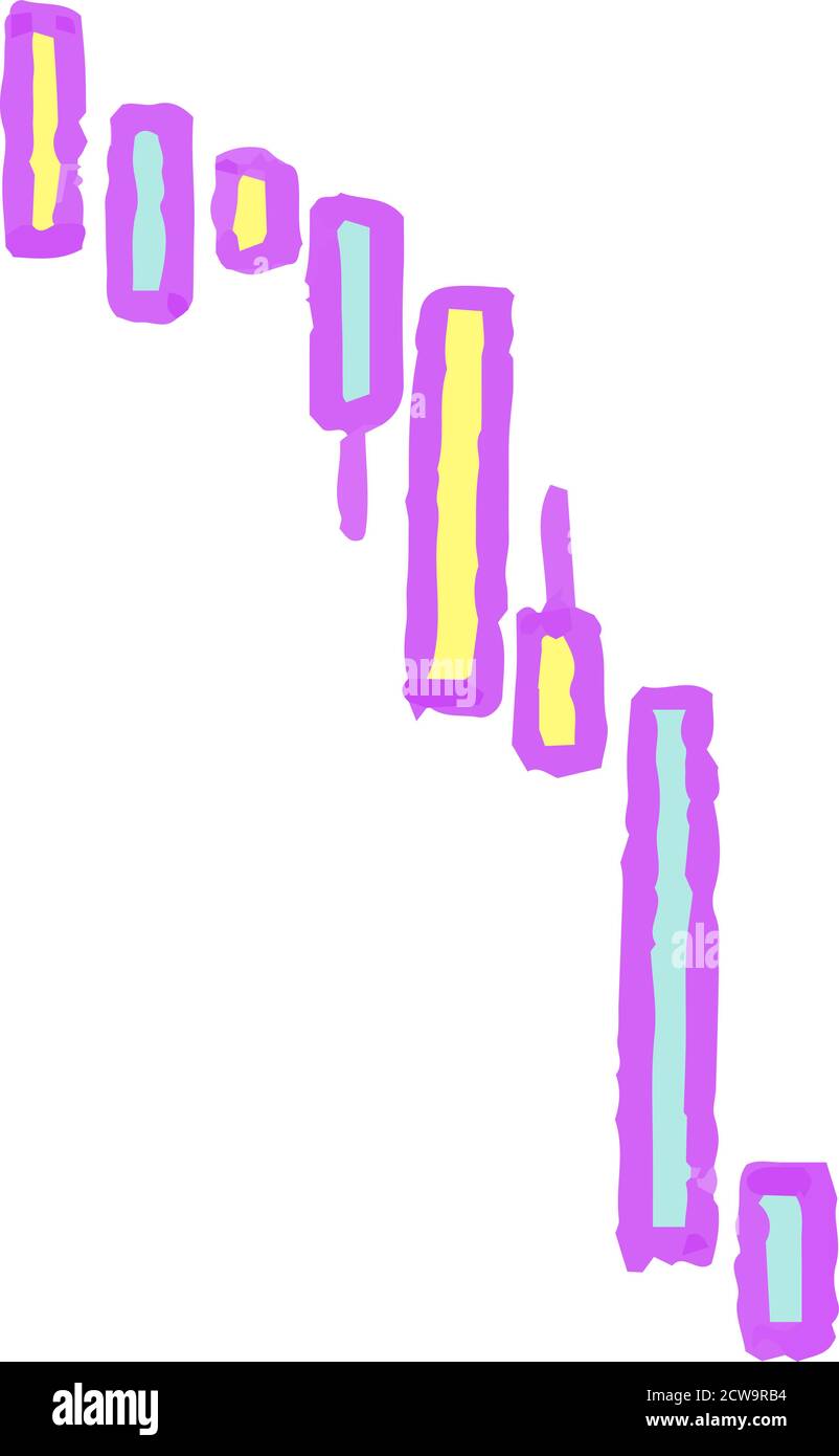 Dies ist eine Illustration der POP-Illustration, die den Bestand zeigt Marktcrash Stock Vektor