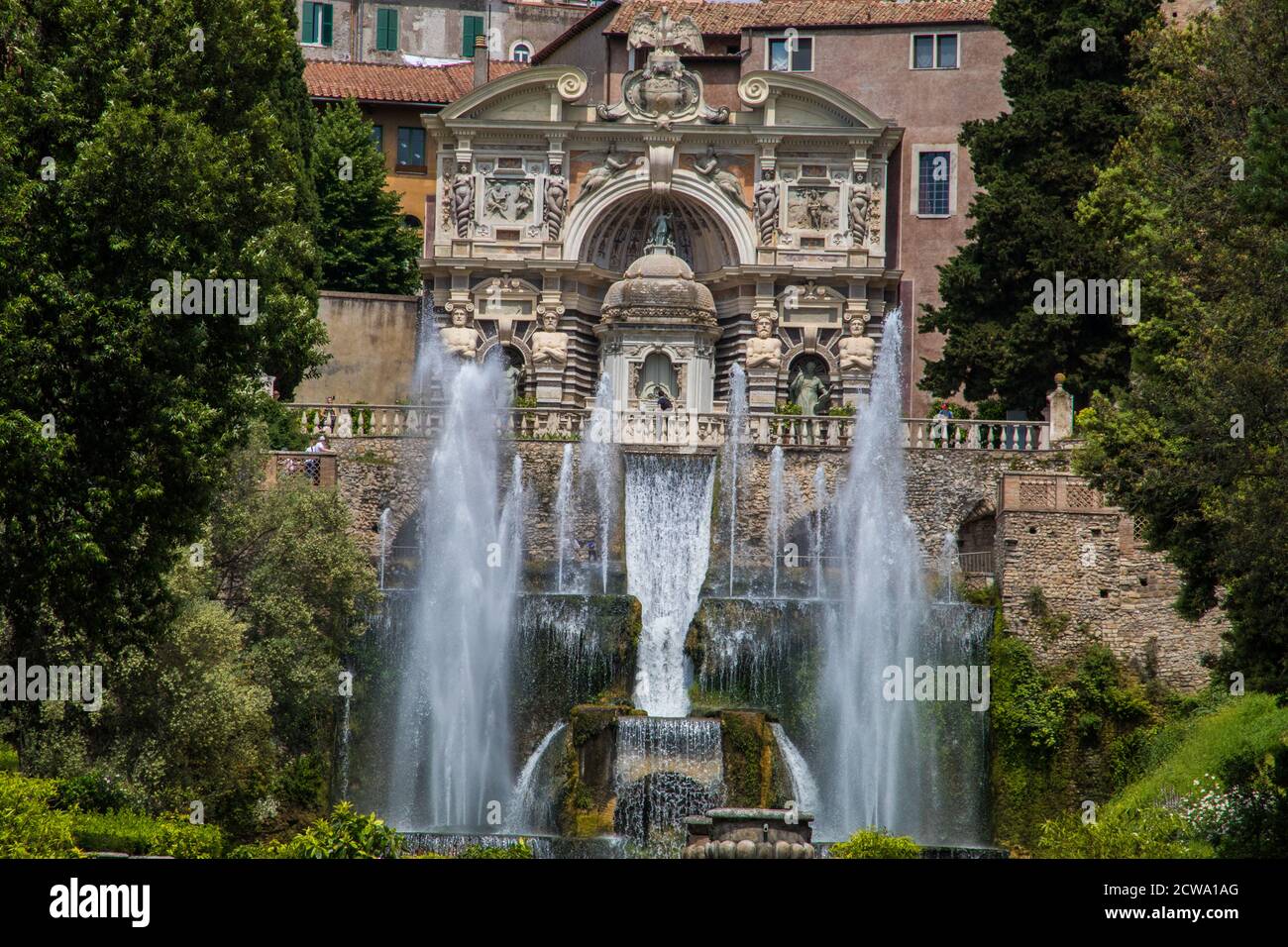 Neptun-Brunnen in der Villa D'Este in Latium Italien Stockfoto