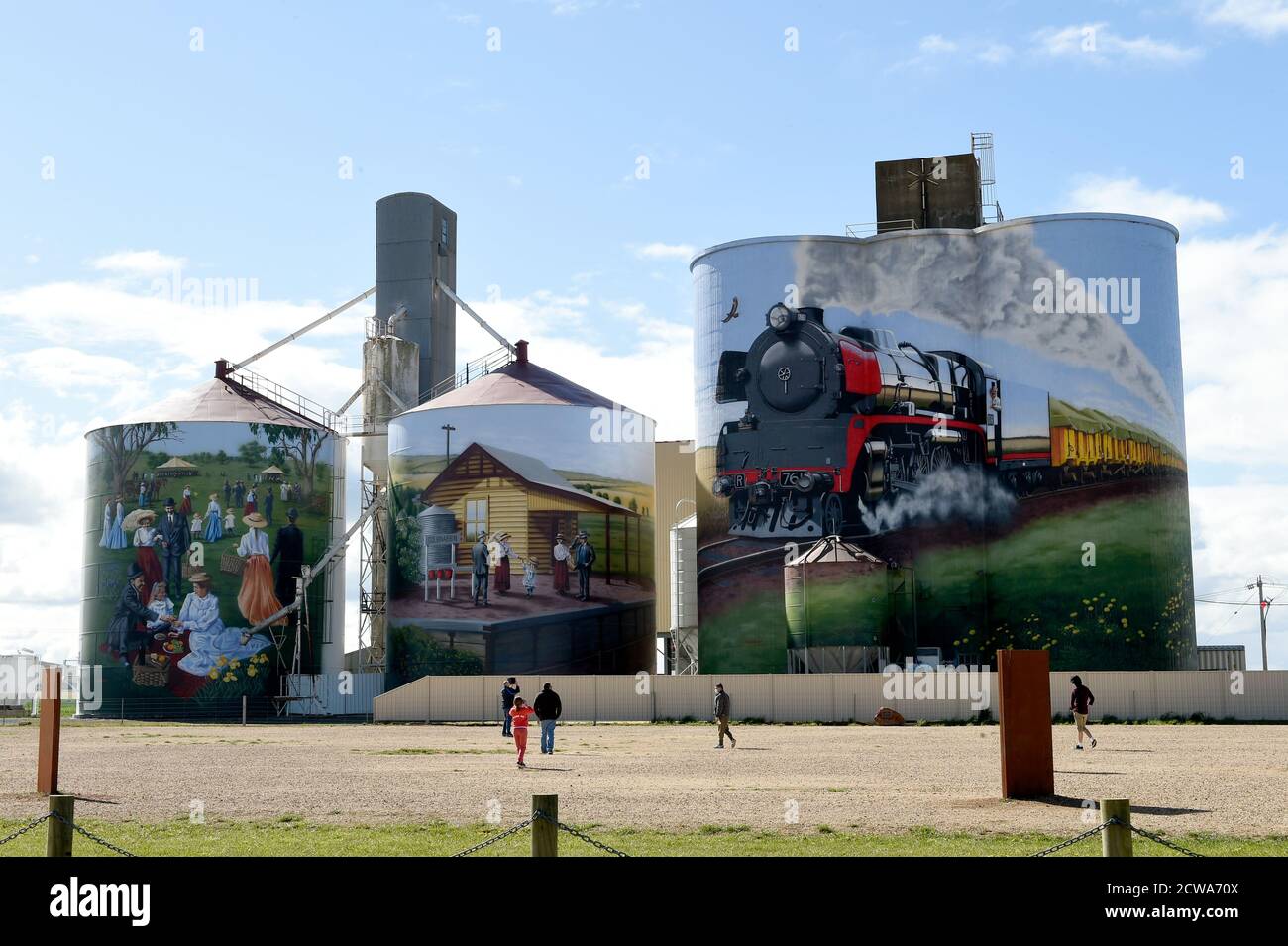 September 2020. Colbinabbin Silo Art, Colbinabbin, Victoria, Australien. Stockfoto