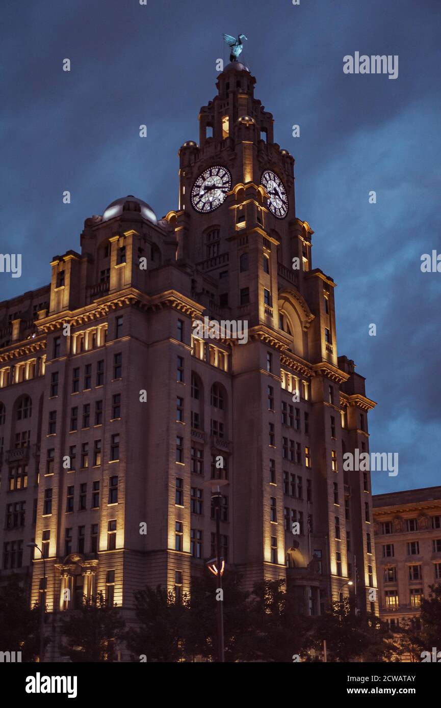 Liver Buildings Molenkopf, Liverpool Stockfoto