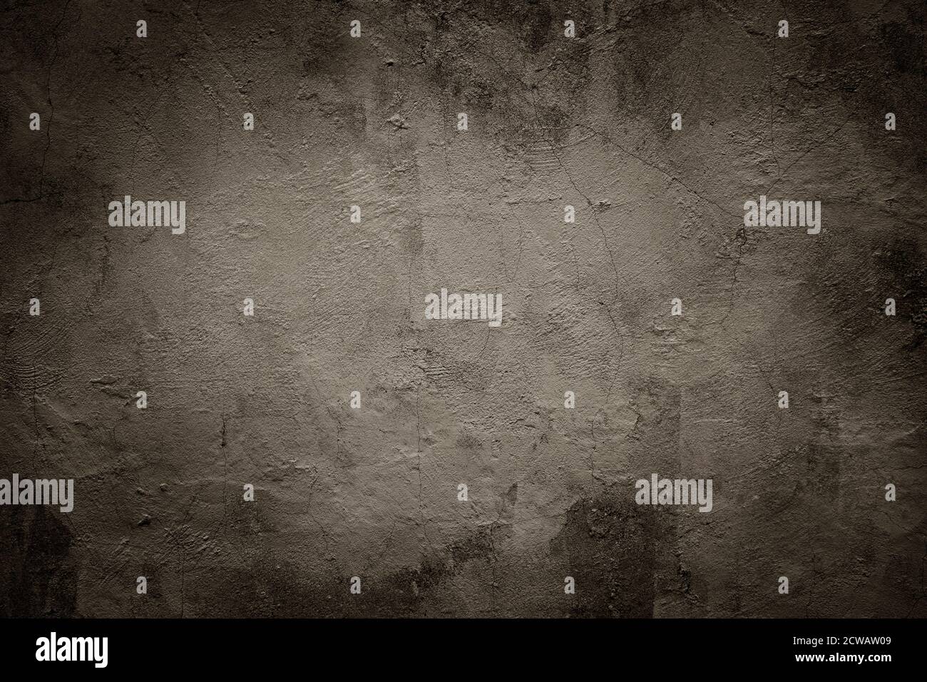 Grunge gekratzter brauner/sepia/grauer Wandtextur Hintergrund. Stockfoto