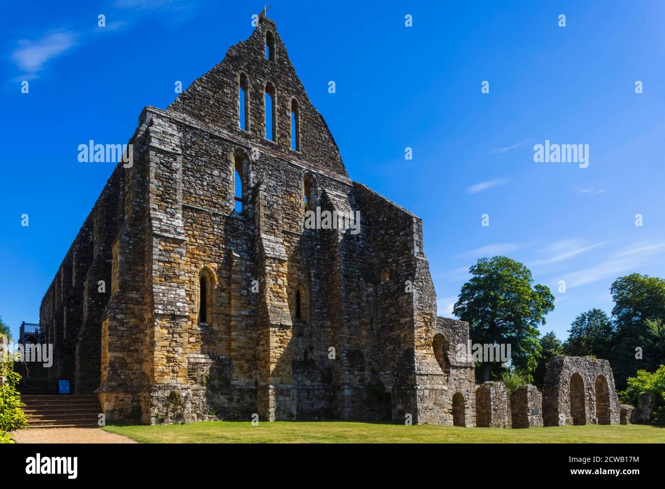 England, East Sussex, Battle, die Ruinen der Battle Abbey Stockfoto