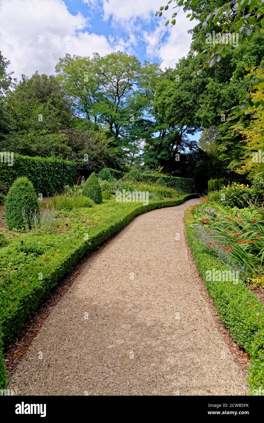 Blenheim Palace Gardens und seine landschaftlich gestaltete Parklandschaft, Woodstock, Oxfordshire, England - Großbritannien Stockfoto