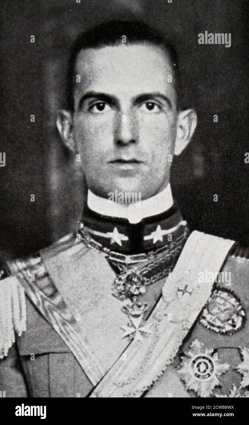 Foto von Umberto II von Italien (1904-1983) der letzte König Italien Stockfoto