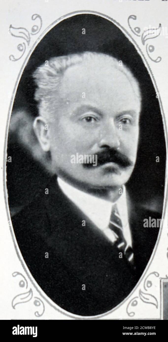 Foto von Pierre-Etienne Flandin (1889-1958), einem konservativen französischen Politiker der Dritten Republik, Führer der Demokratischen Republikanischen Allianz und Premierminister von Frankreich. Stockfoto