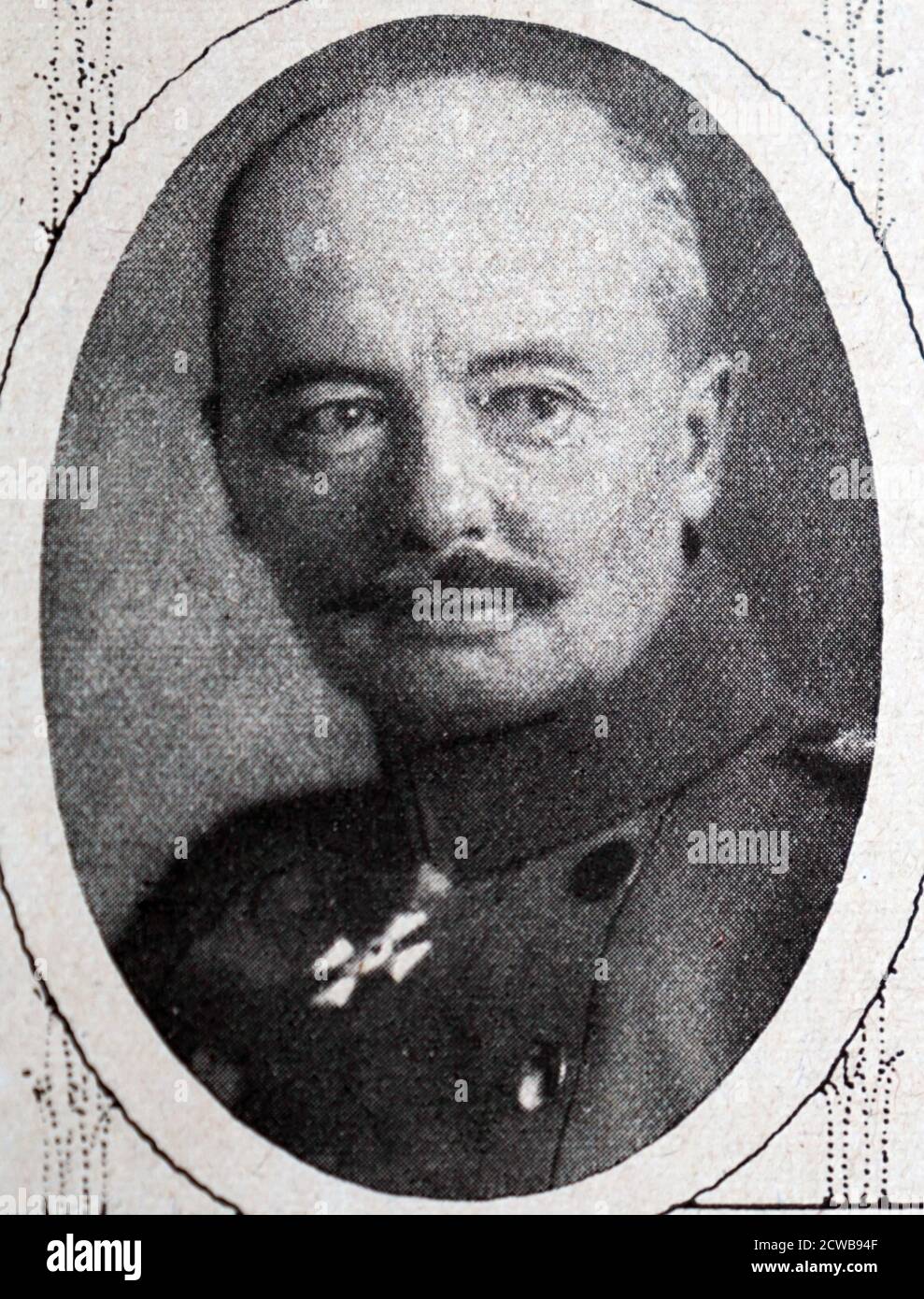 General Konstantin Schmidt von Knobelsdorf (1860 - 1936); preußische Militäroffizier, und ein General im Ersten Weltkrieg. Stockfoto