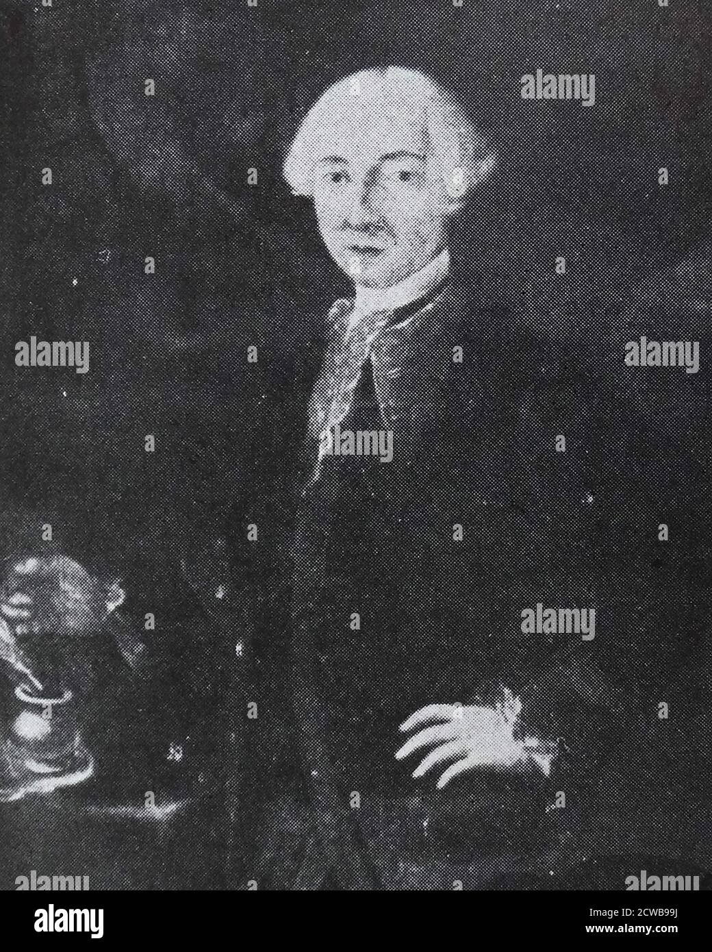 Portrait von Ramon de la Cruz (1731-1794) ein spanischer Neoklassiker Dramatiker Stockfoto