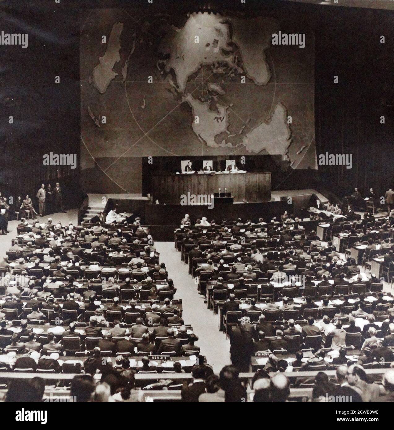 Das Foto zeigt die Eröffnungssitzung der UN-Generalversammlung Stockfoto