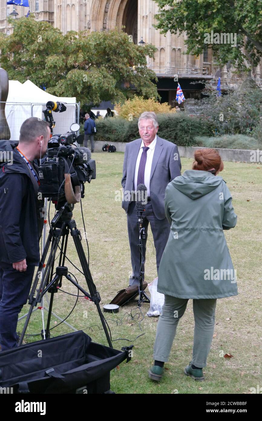 Samuel Wilson (geboren 1953) Politiker aus Nordirland, der eine Partei der Demokratischen Unionisten ist (DUP) Mitglied des Parlaments (MP) für Ost-Antrim Stockfoto