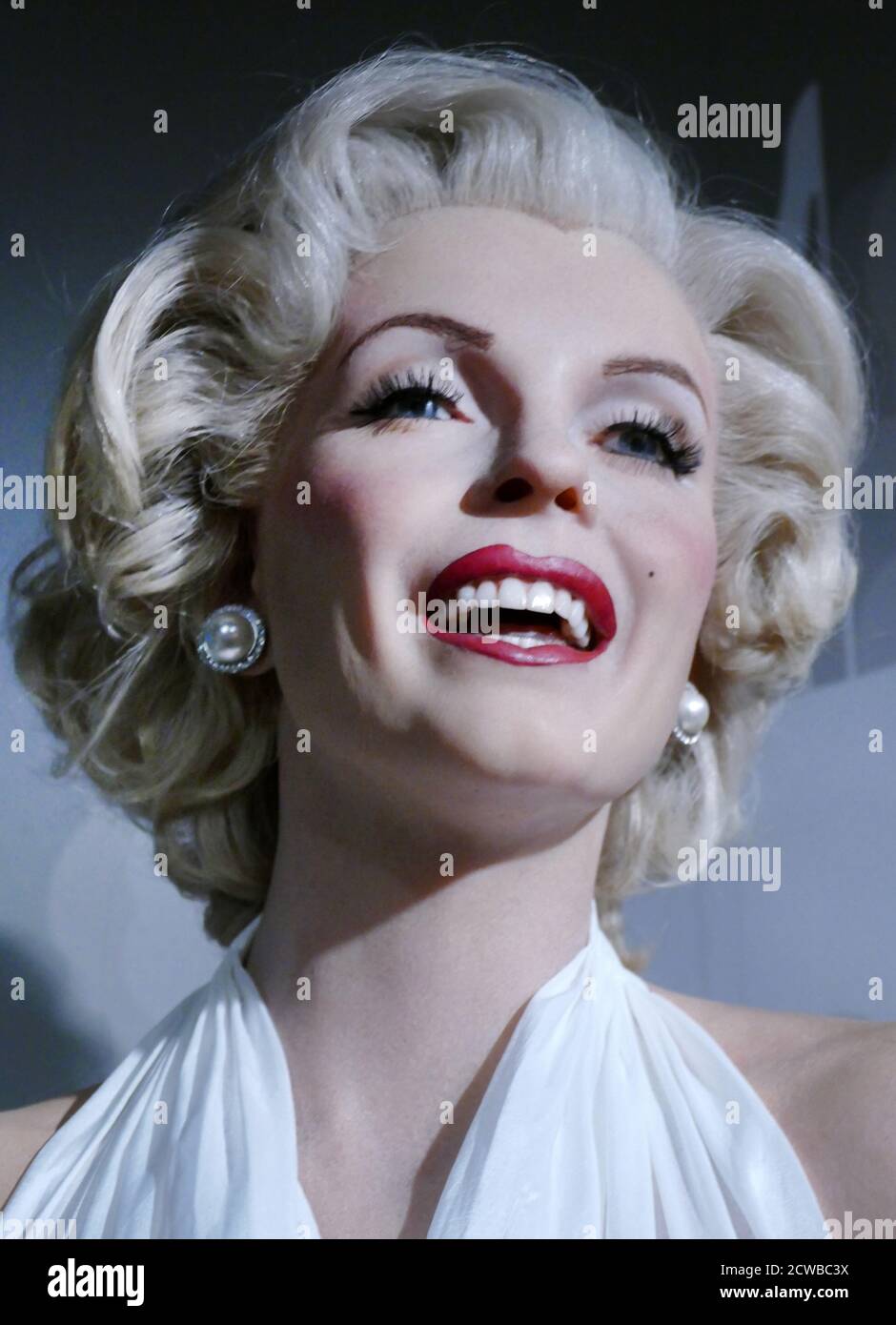 Wachsfigur mit Darstellung von Marilyn Monroe (1926 - 1962); amerikanische Schauspielerin, Model und Sängerin. Stockfoto