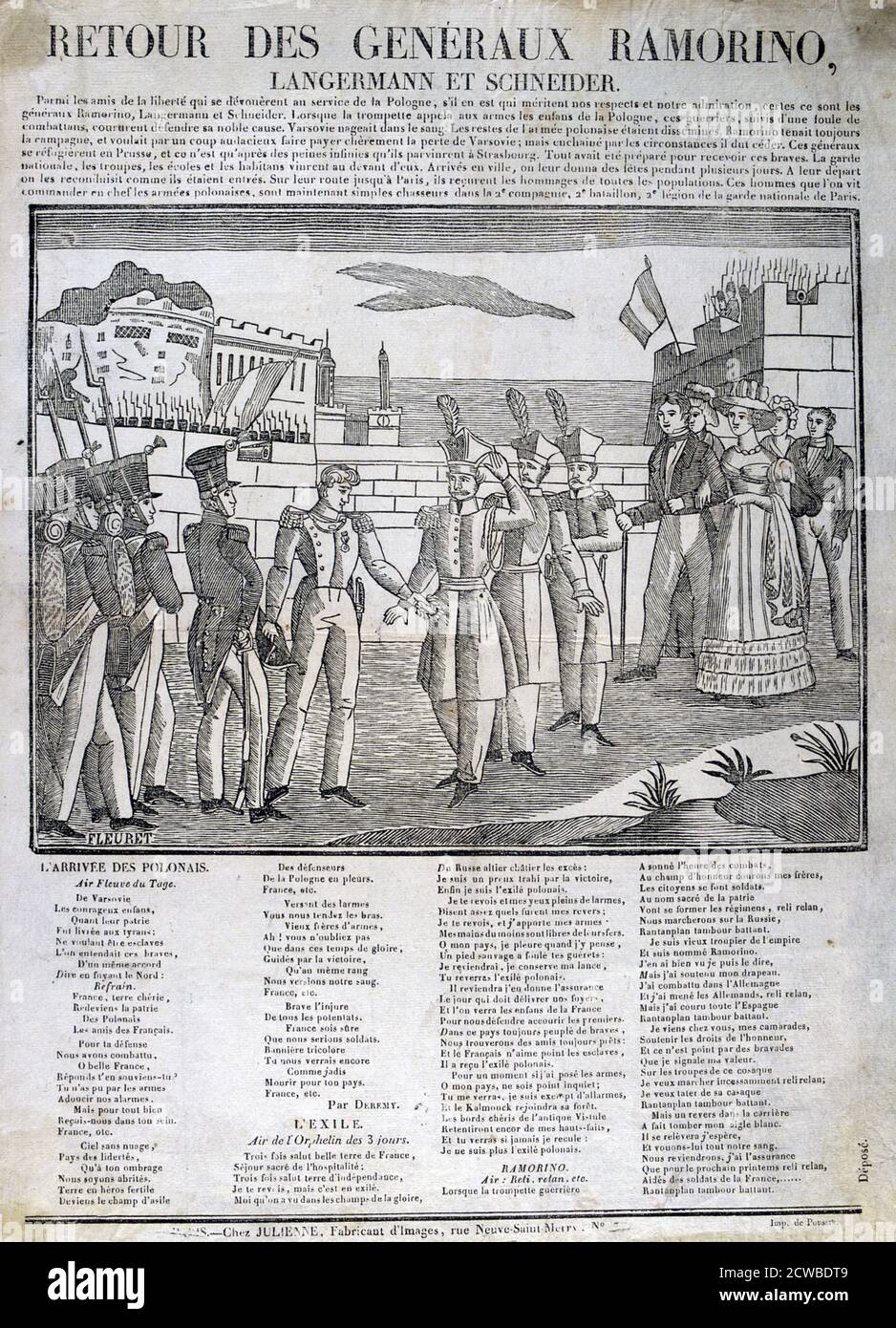 Die Rückkehr von General Ramorino', 1831. Künstler: Unbekannt Stockfoto
