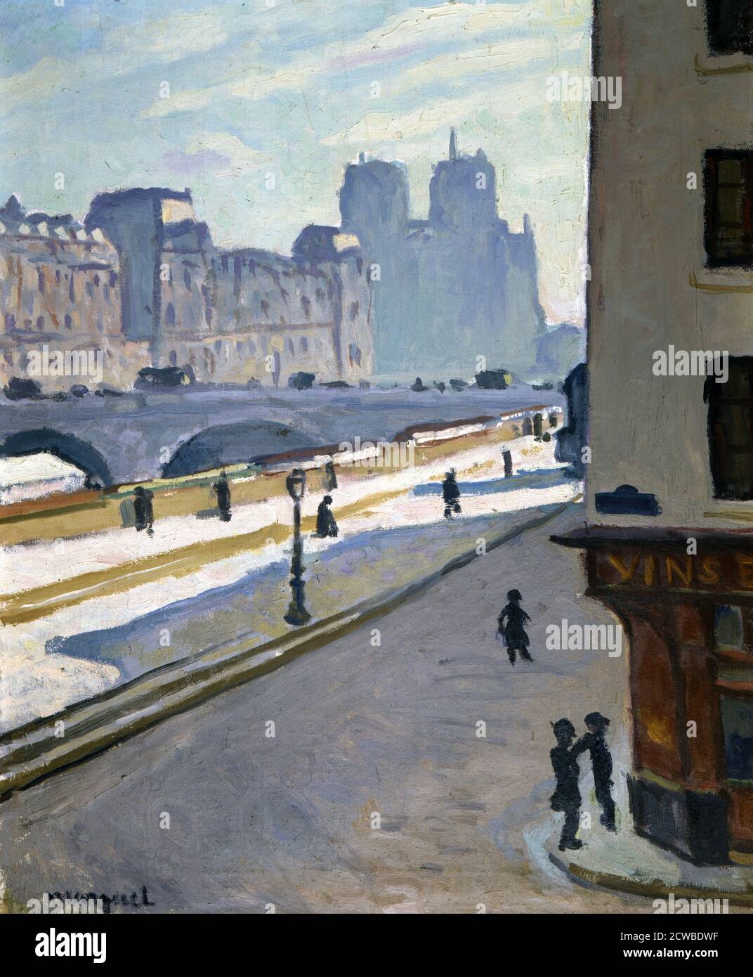 Notre Dame, 1904. Künstler: Albert Marquet. Albert Marquet (1875-1947) war ein französischer Maler, der mit der Fauvist-Bewegung verbunden war. Stockfoto