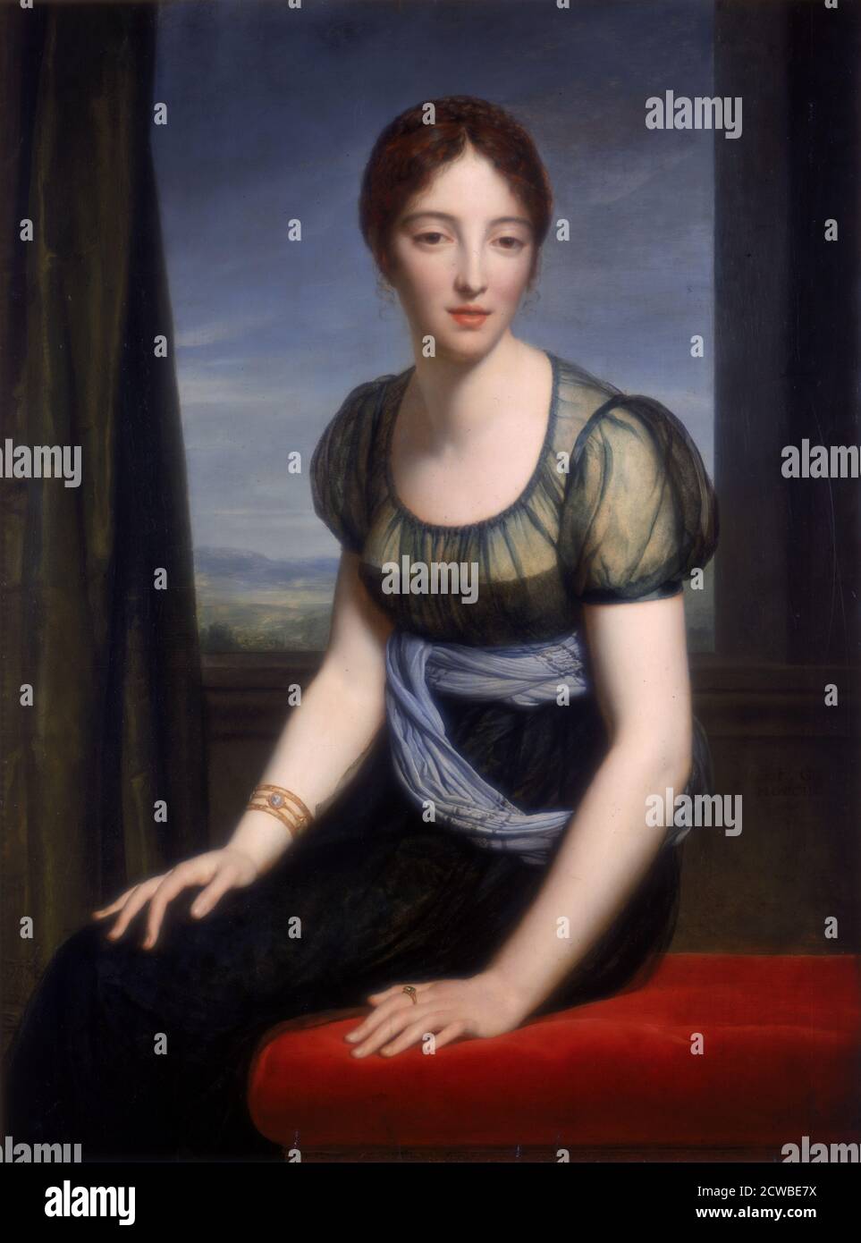 Porträt von Madame Regnault de Saint-Jean d'Angely', 1798. Künstler: Francois Pascal Simon Gerard. Francois Gerard (1770-1837) war ein prominenter französischer Maler, der in Rom geboren wurde. Stockfoto