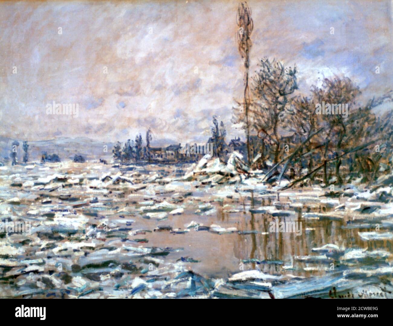 The Defrost', 20. Jahrhundert. Künstler: Claude Monet. Monet war ein französischer Maler, ein Begründer der französischen Impressionistenmalerei und der konsequenteste und produktivste Praktiker der Bewegungsphilosophie. Stockfoto