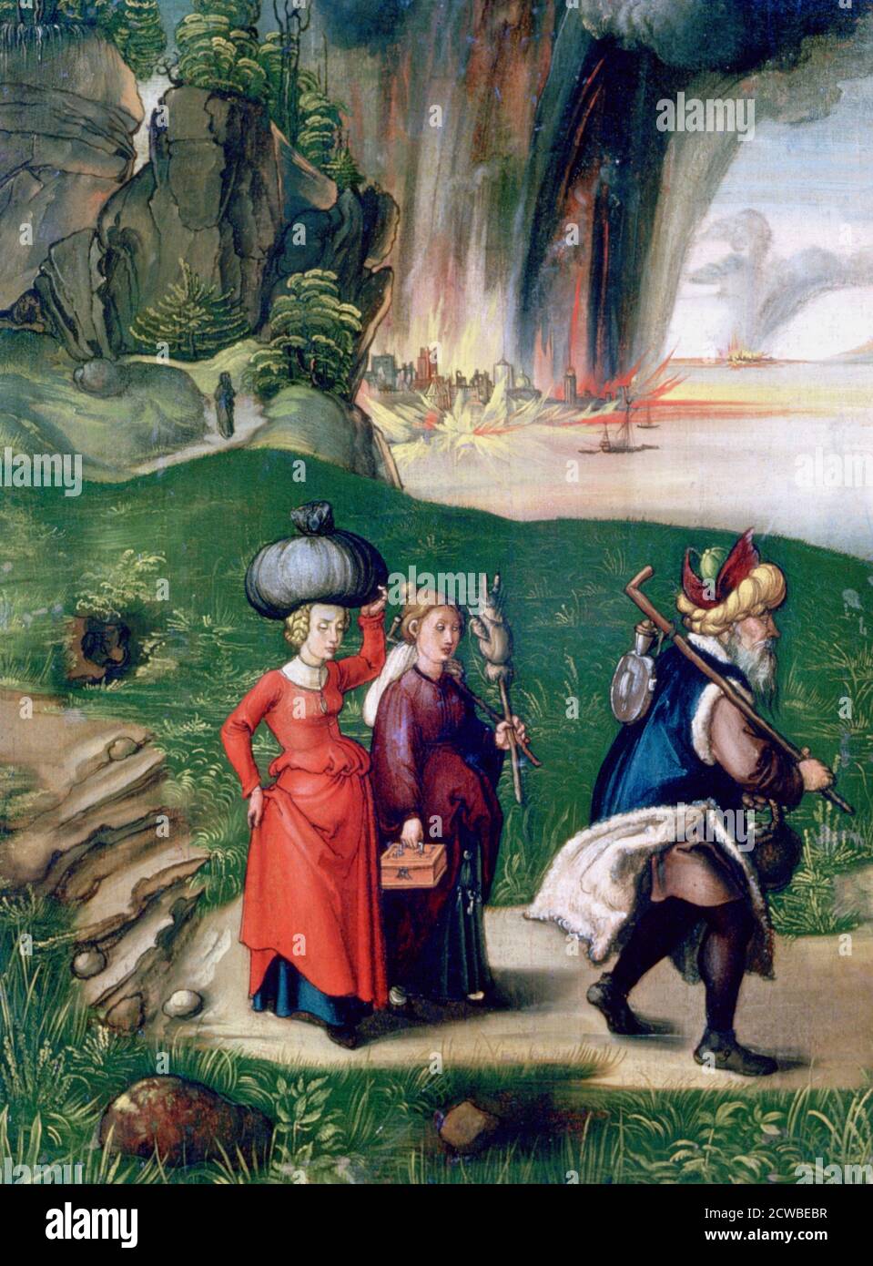Lot and his Daughters', 1496-1499 Künstler: Albrecht Dürer. Albrecht Durer (1471-1528) war ein ...
