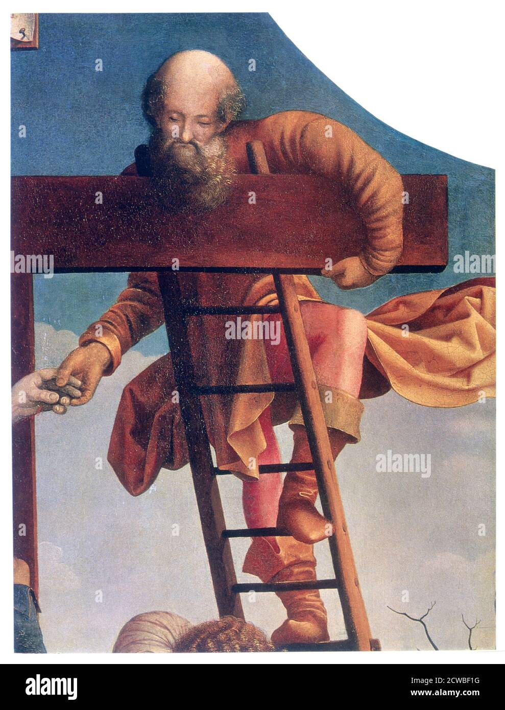 Der Abstieg vom Kreuz' (Detail), c1520. Künstler: Jan Gossaert. Gossaert (c1478-1532) gilt in der Regel als Begründer der romanistischen Kunstbewegung, der ersten Gruppe flämischer Maler, die von der italienischen Renaissance beeinflusst wurde. Vom State Hermitage Museum, St. Petersburg. Stockfoto