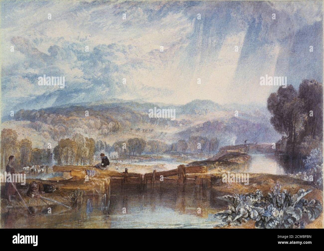 Mehr Park in der Nähe von Watford', 1823, von J M W Turner. Von der Tate Gallery, London. Stockfoto