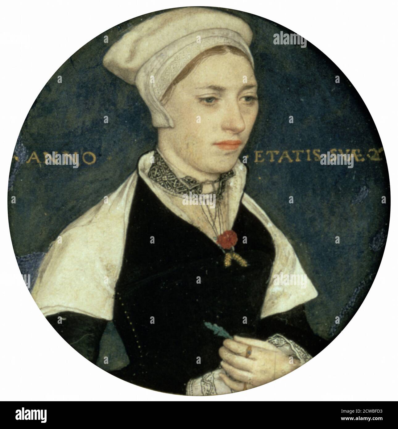 Porträt von Frau Pemberton', von Hans Holbein dem Jüngeren, c1535. Vom Victoria and Albert Museum, London. Stockfoto