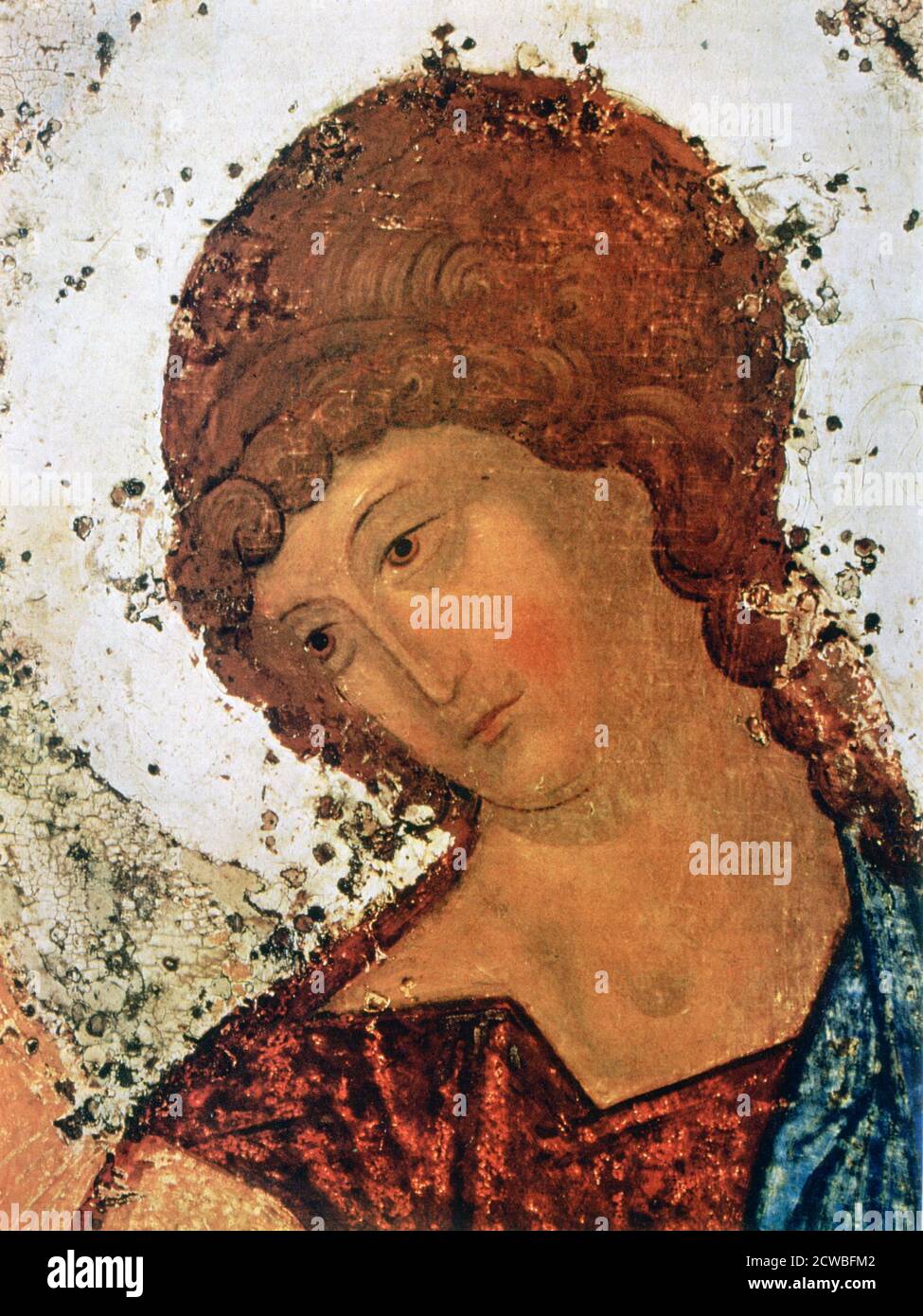 The Trinity', (Detail), c1380-1430. Künstler: Andrei Rublev. Andrei Rublev gilt als einer der größten mittelalterlichen russischen Maler von orthodoxen christlichen Ikonen und Fresken. Stockfoto