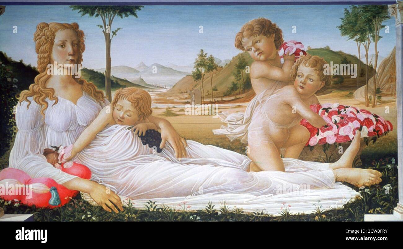 An Allegory', 1490-1550. Künstler: Unbekannter Anhänger von Botticelli Stockfoto