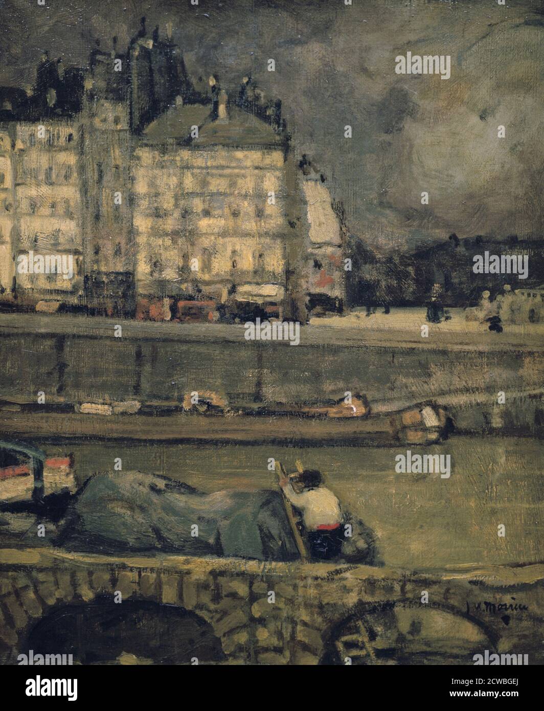 The Rändern of the seine, Paris' von James Wilson Morrice, (1880-1924?). Aus der Sammlung des Musée d'Orsay, Paris, Frankreich. Stockfoto