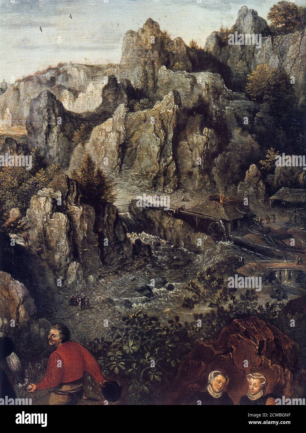 Das Landfest', von Lucas van Valckenborch, Detail, 1576. Stockfoto