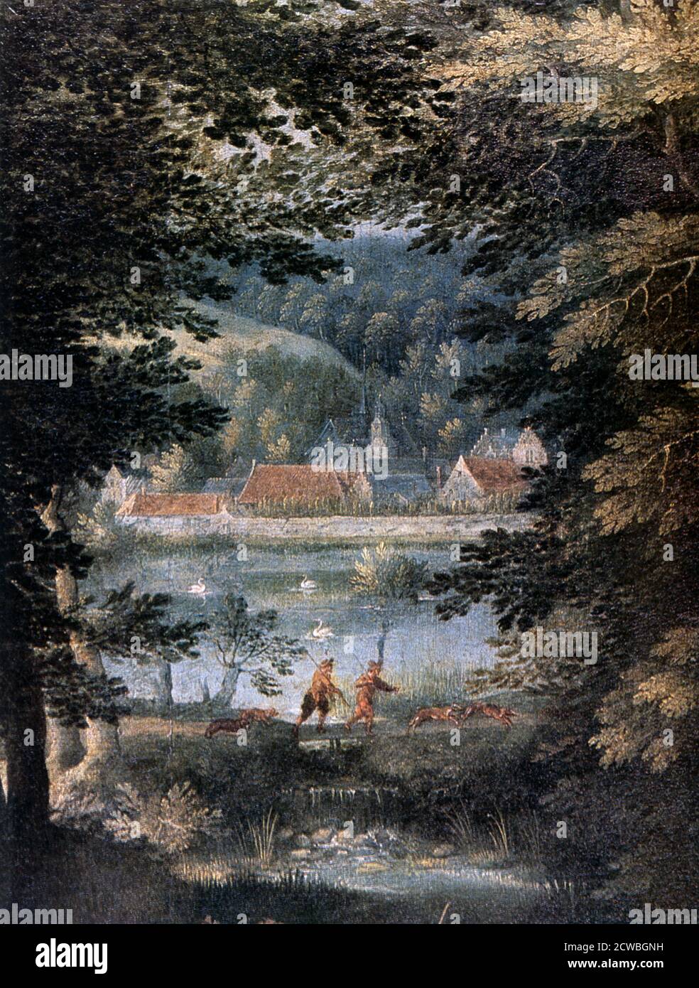 Landscape', von Gillis van Coninxloo, 16. Jahrhundert. Stockfoto