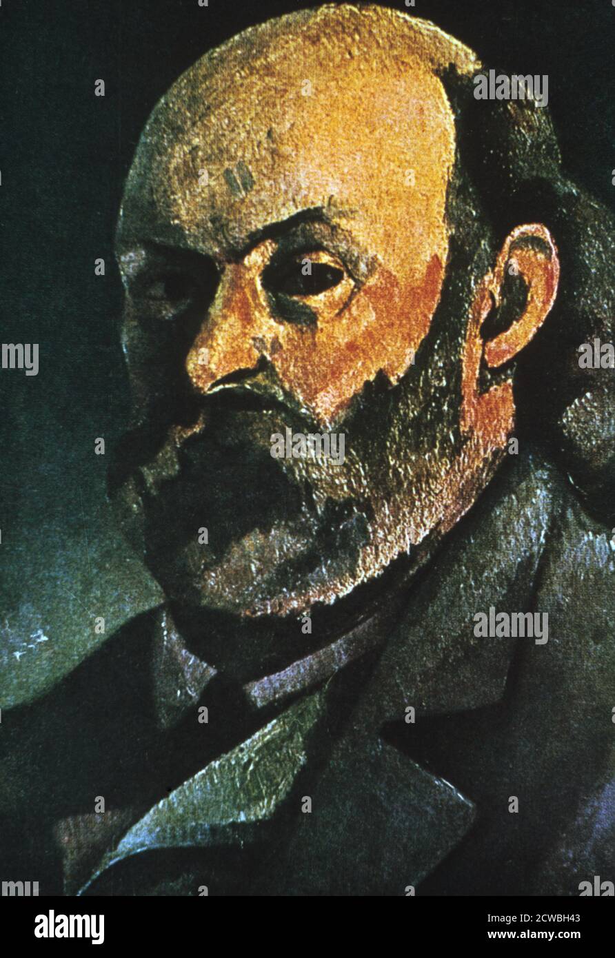 Selbstportrait von paul Cezanne, 1880. Stockfoto