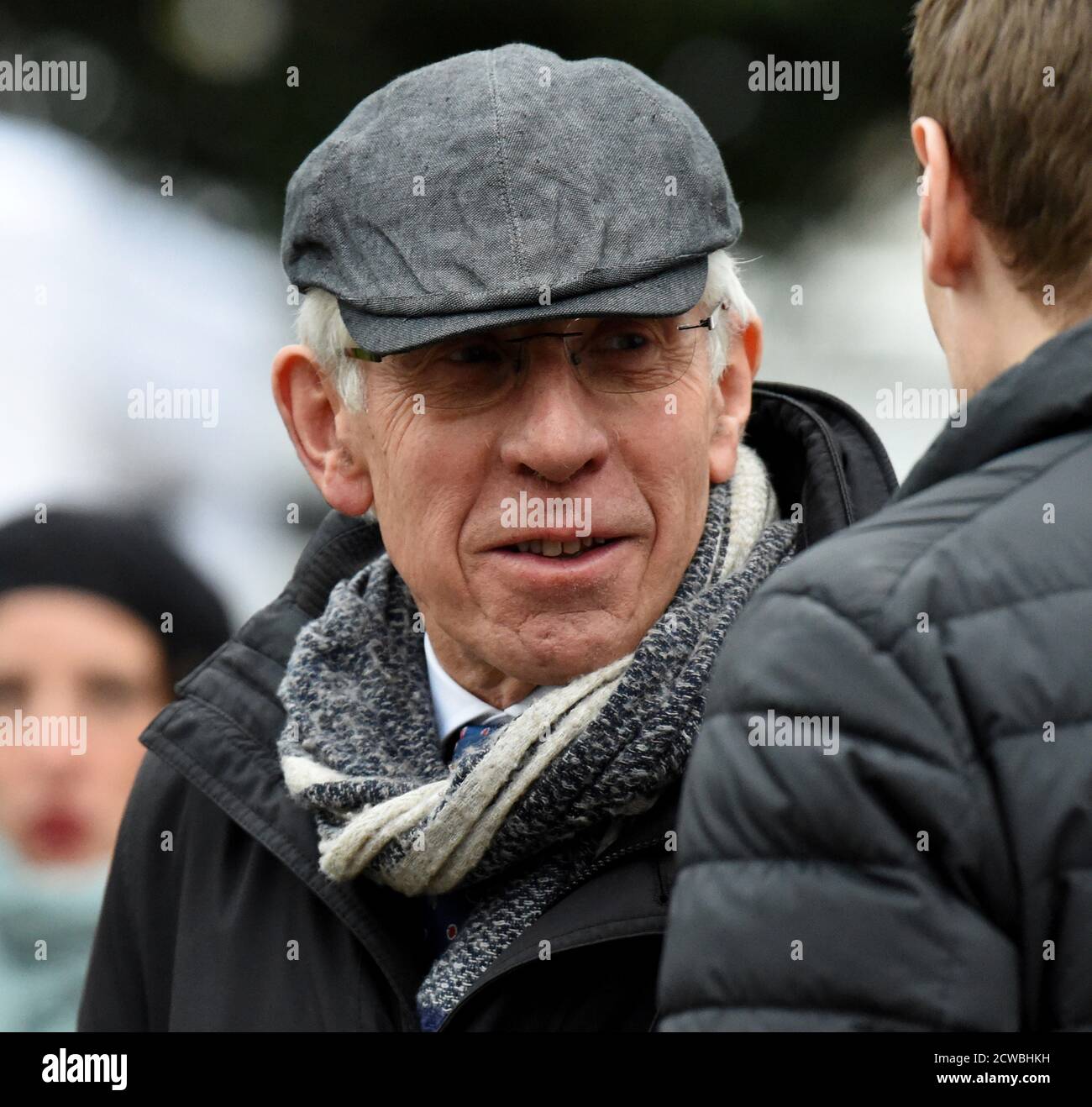 Foto von Jack Straw. John Whitaker Straw (1946-) ein britischer Politiker, der von 1979 bis 2015 als Parlamentsmitglied für Blackburn diente. Stroh diente im Kabinett von 1997 bis 2010 unter den Regierungen von Tony Blair und Gordon Brown. Stockfoto