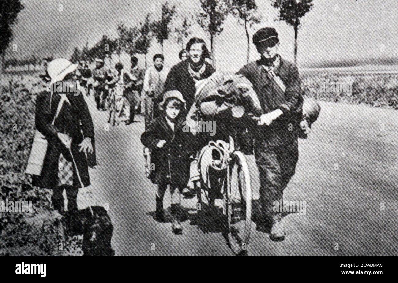 SchwarzWeißFotografie der Schlacht von Frankreich, MaiJuni 1940