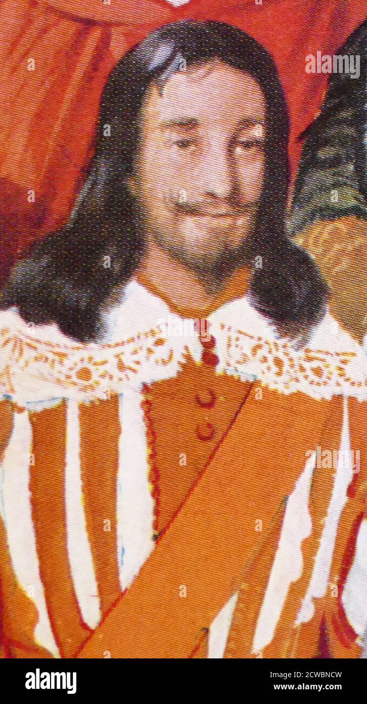 Abbildung von Karl I. (19. November 1600 - 30. Januar 1649)[A] war König von England, König von Schottland und König von Irland vom 27. März 1625 bis zu seiner Hinrichtung im Jahr 1649 Stockfoto