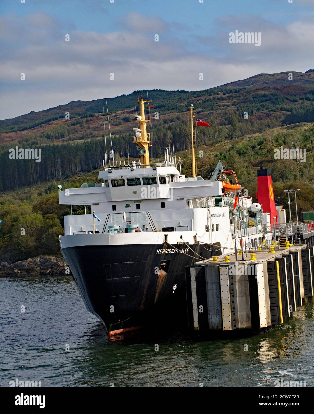 The Hebridean Isles at Kennacraig, West Loch Tarbert, Argyll, Scotland Stockfoto