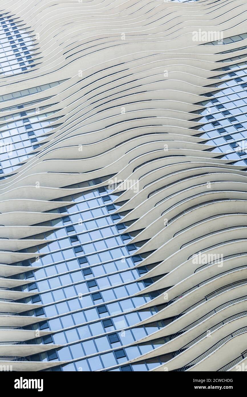 Der Aqua Tower, Chicago, Illinois, USA Stockfoto