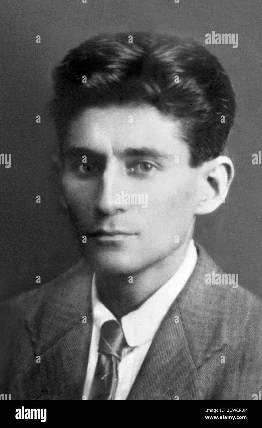 Franz Kafka (1883-1924), Porträt des böhmischen Schriftstellers, 1917 Stockfoto